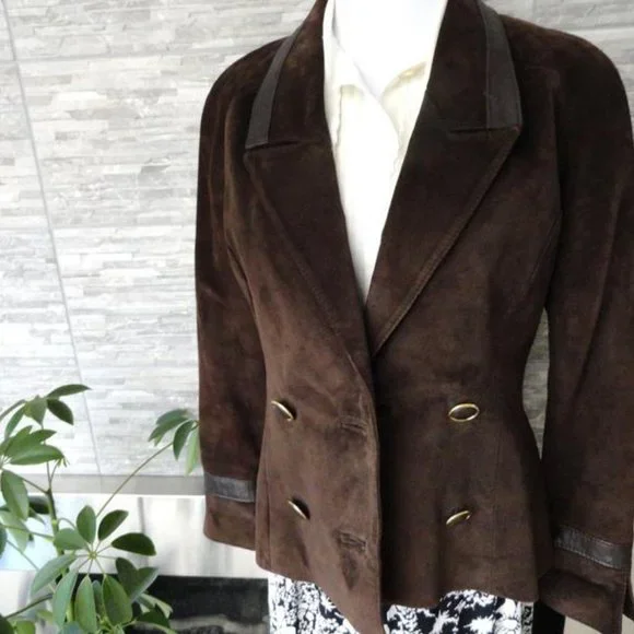 Danier Brown Suede Jacket - Picture 1 of 5
